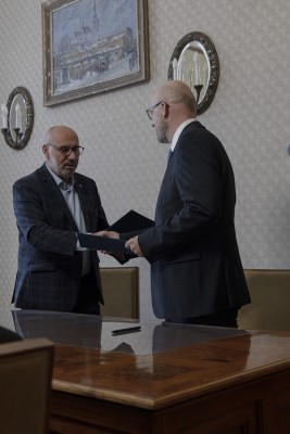 Podpis rámcové smlouvy - fotografie pořízené studenty Střední školy designu a módy, Prostějov