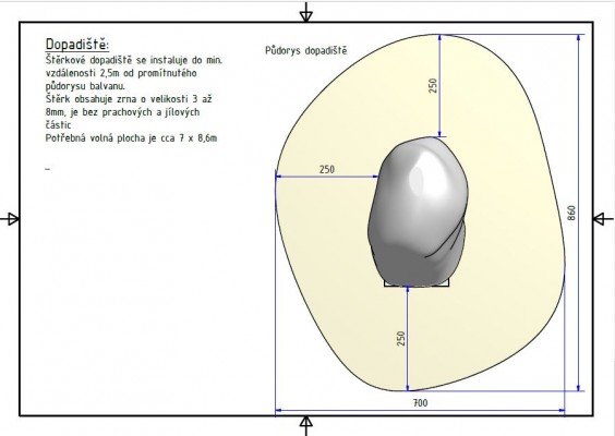 Venkovní boulderový blok