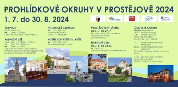 Prohlídkové prázdninové okruhy v Prostějově 2024