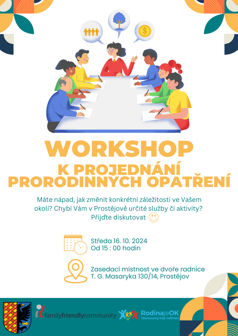 Workshop k projednání prorodinných opatření