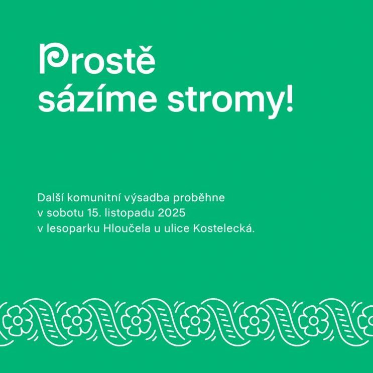 Komunitní sázení v lesoparku Hloučela