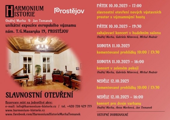 Muzeum harmonií - slavnostní otevření