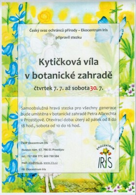 Kytičková víla v botanické zahradě