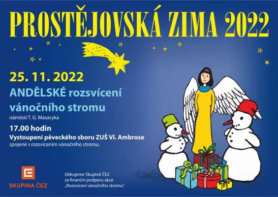 Andělské rozsvícení vánočního stromu