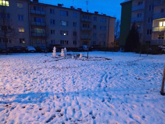 Vybudování travnatého oploceného hřiště uvnitř vnitro bloku Waitova, Manharda, Bulharská a Dr, Horáka