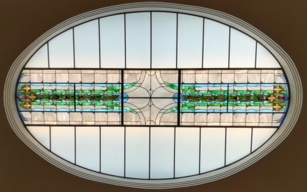 vitráž ve vestibulu