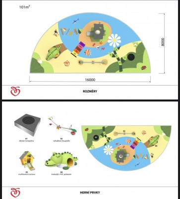 Zábavné hřiště s 3D prvky (Vrahovice)