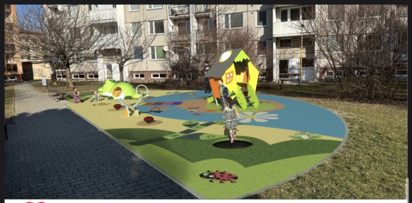 Zábavné hřiště s 3D prvky (Vrahovice)