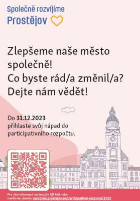 Zítra bude spuštěn další ročník participativního rozpočtu!