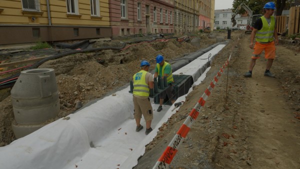 Využití dešťové vody v Olomouci pro život v ulici Šantova