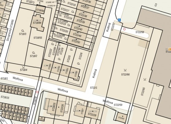 katastrální mapa, zdroj: www.mapy.cz