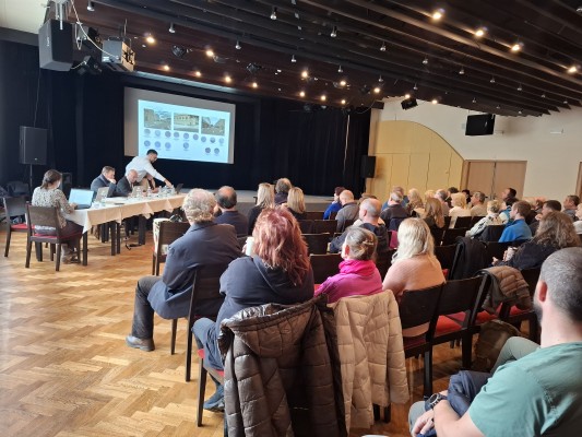 Foto z veřejného představení územního studie dne 13.3.2025