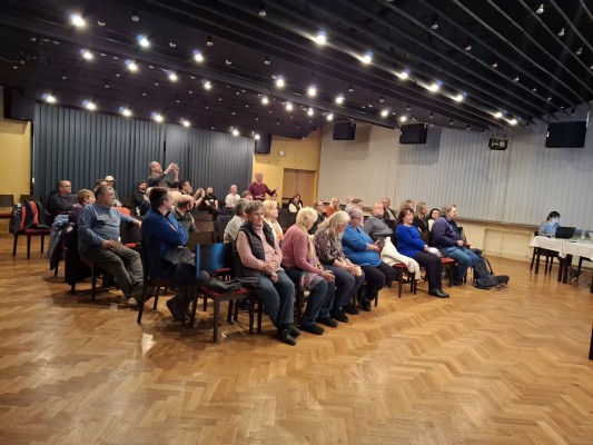 Foto z veřejného představení územního studie dne 13.3.2025