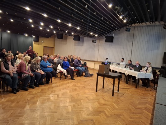 Foto z veřejného představení územního studie dne 13.3.2025