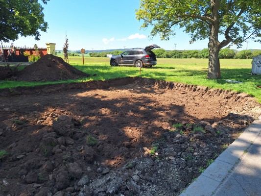 zahájení stavby - první dekáda května 2024