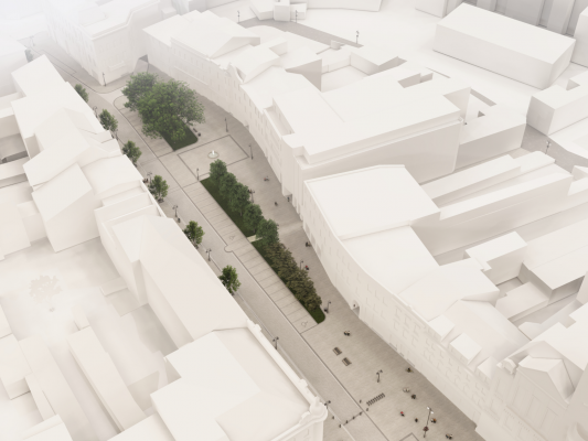 VIZUALIZACE NÁVRHU ŽIŽKOVA NÁMĚSTÍ