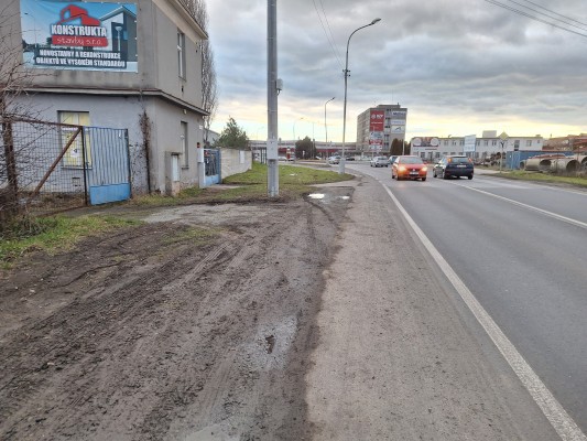 Současný stav na ul. Kojetínská