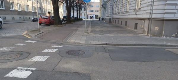 Část ul. Netušilova od ul. Křižkovského