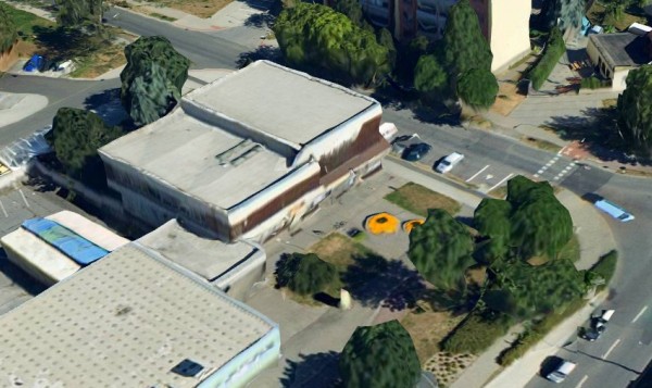 Letecký pohled na objekt