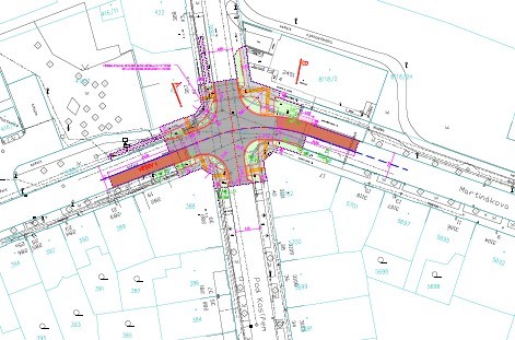 koordinační situace dopravního řešení