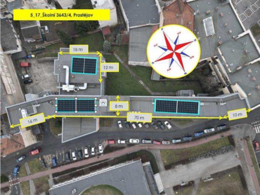 návrh umístění panelů