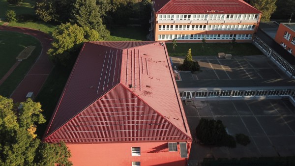 září 2023 - záběr z dronu - průběh realizace