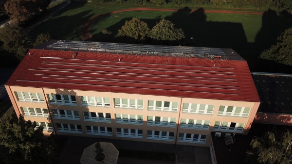 září 2023 - záběr z dronu - průběh realizace