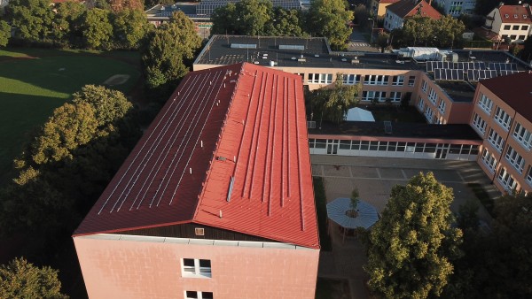 září 2023 - záběr z dronu - průběh realizace