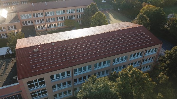 září 2023 - záběr z dronu - průběh realizace