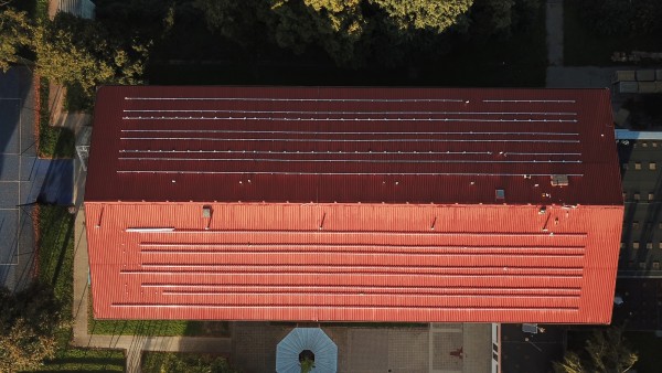 září 2023 - záběr z dronu - průběh realizace