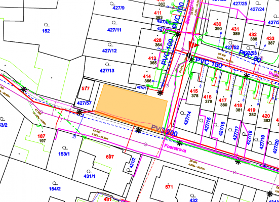 vymezení řešené plochy hřiště