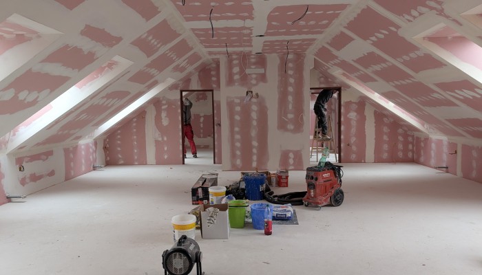 Přestavba půdních prostor v objektu hasičské zbrojnice v Krasicích