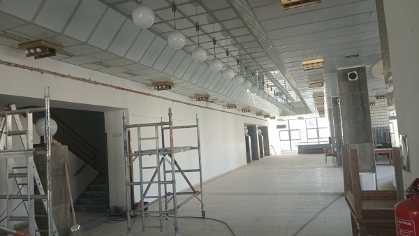 první dekáda září 2024 - příprava pro elektronické zabezpečení objektu