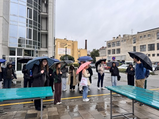 Workshop studentů Fakulty architektury - prohlídka centra