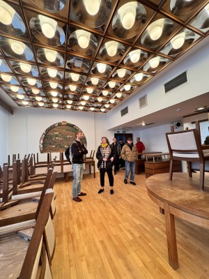 Workshop studentů Fakulty architektury - prohlídka objektu Kulturního a společenského centra