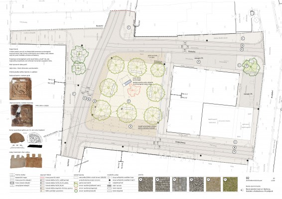 Nové náměstí Uprkova, Kostelní a Koželuhova