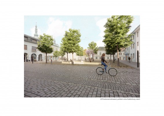 návrh vizualizace prostoru náměstí