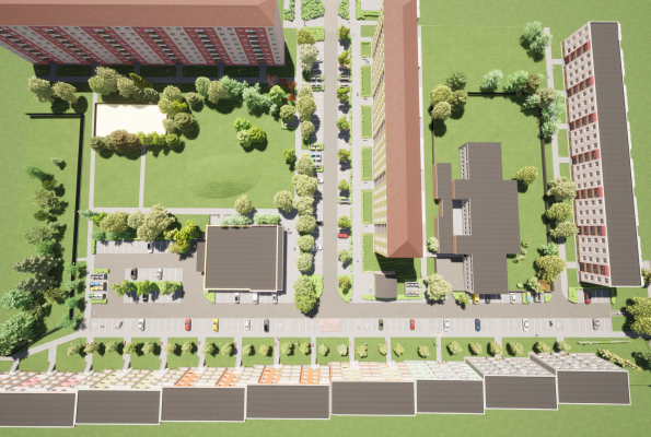 Rekonstrukce komunikace sídl. Brněnská - Dobrovského