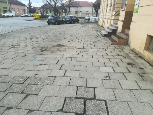 Stávající stav chodníků na ul. Sokolská