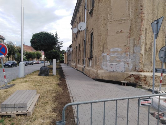 průběh rekonstrukce - druhá dekáda července 2023