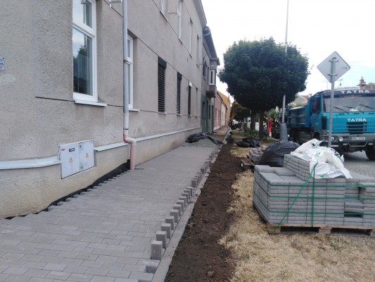 průběh rekonstrukce - druhá dekáda července 2023