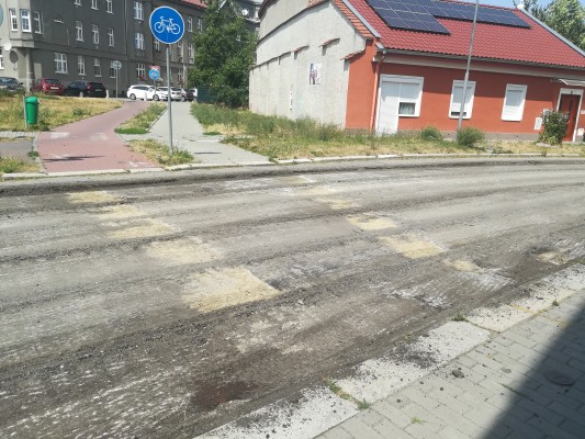 Zahájení opravy - frézování komunikace - 24.07.2023