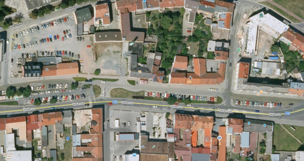 Ortofoto řešeného území