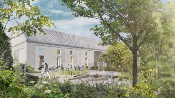 vizualizace - prostor před objektem bývalé jízdárny