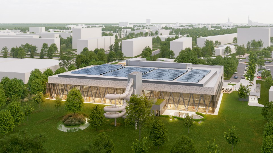 Vizualizace nové kryté plavecké haly