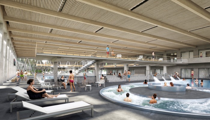 Rozšíření aquaparku - novostavba krytého bazénu