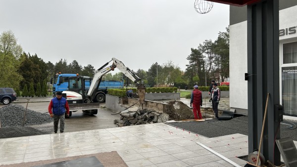 průběh realizace úpravy