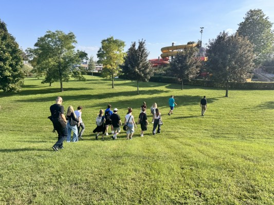 Návštěva studentů Ústavu architektury FAST Sportovní zóny Aquapark GALA