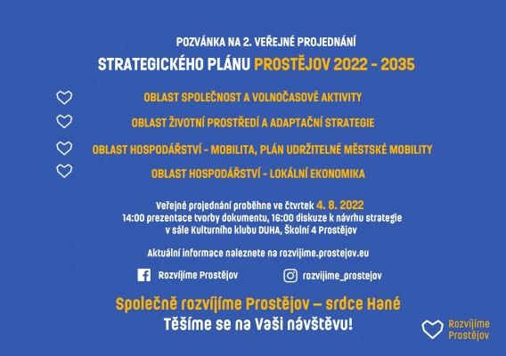 Pozvánka na 2. veřejné projednání