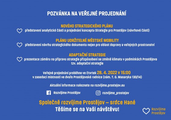 Pozvánka na 1. veřejné projednání